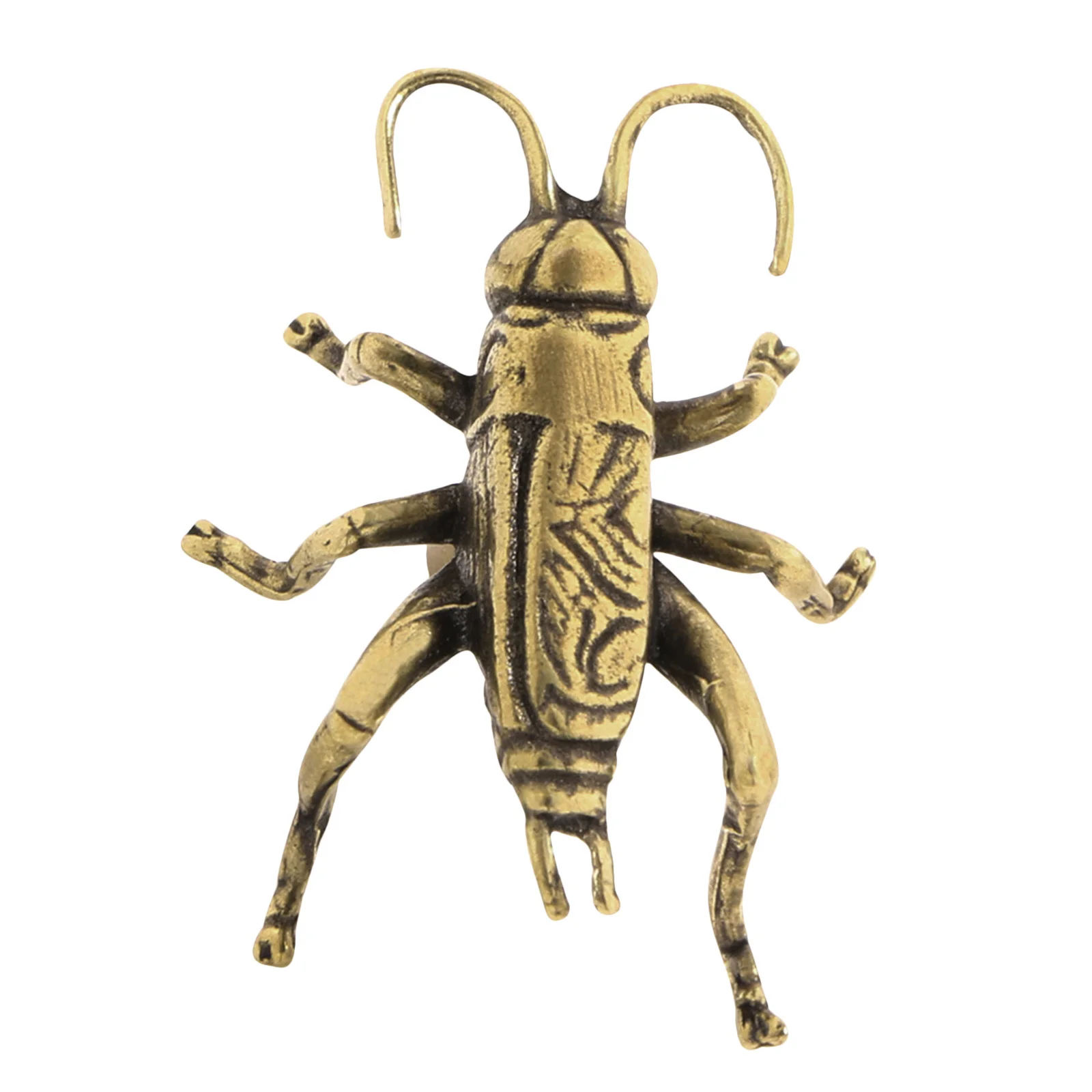 

Polished Brass Cricket Door Handle - Unique Vintage Drawer Pull Knob for Cupboard Dresser - Artistic Furniture Hardware Design