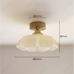 Vintage E14 Glass LED Ceiling Light Home Interior Lighting Bar Balcony Corridor Bedroom Living Room Decoration Atmosphere Light