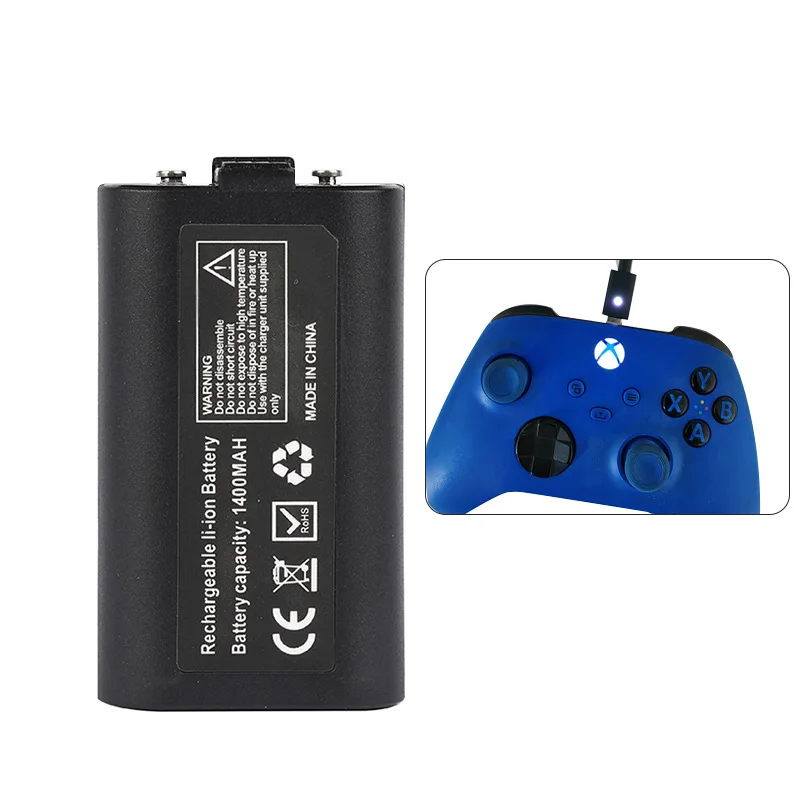 

1400mah Rechargeable Li-ion Battery Pack for XBOX SERIES S, XBOX SERIES X Wireless Gamepad Controller Replacement Batteries