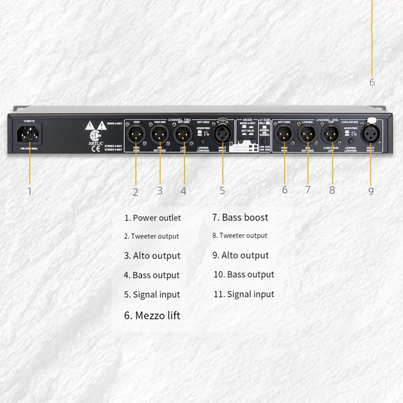 234XL Stage Crossover Professional Bass 2 Crossover 3 Crossover 4 Crossover Electronic Audio Crossover