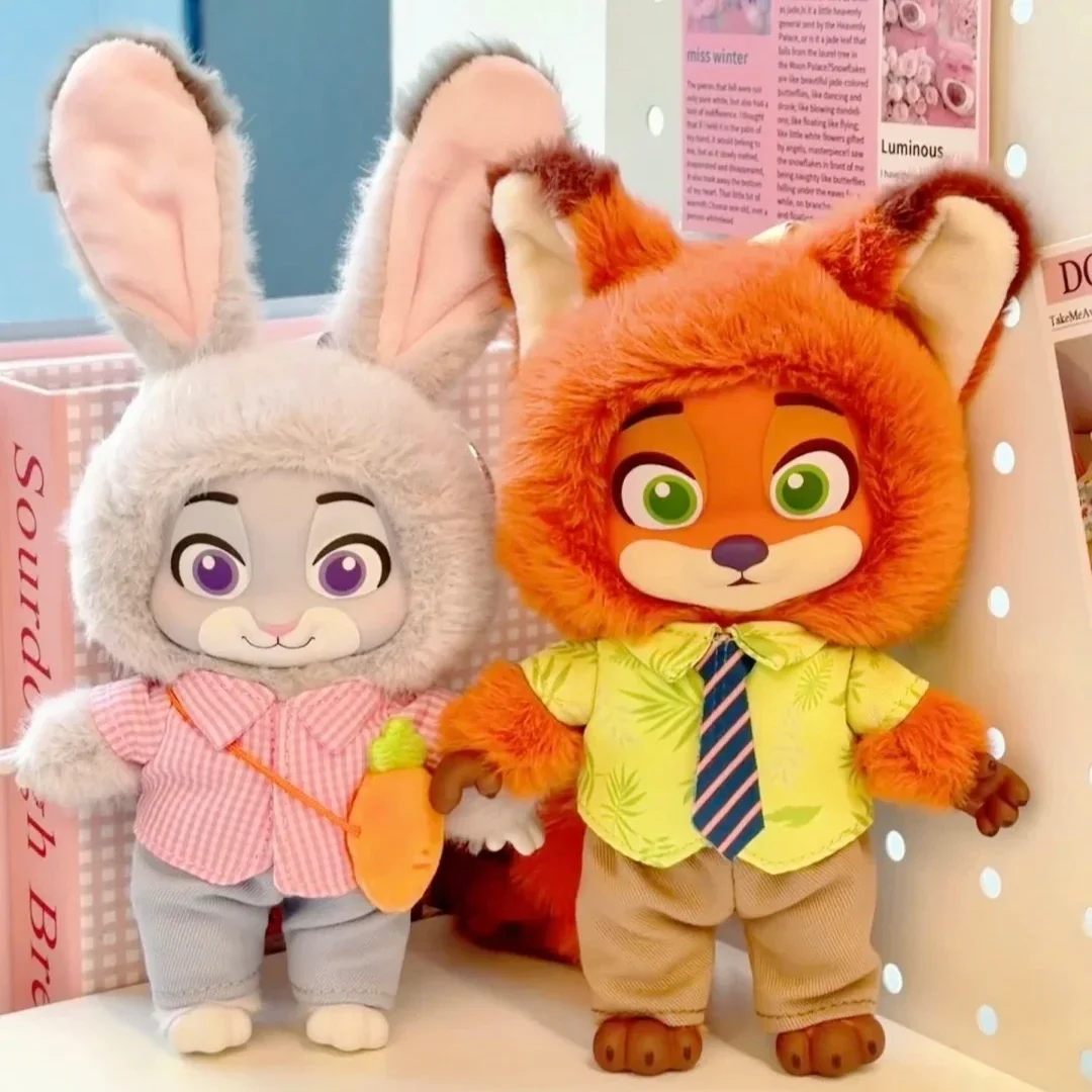 Zootopia Growth Journey Series caja ciega Kawaii Nick Judy vinilo muñeco de peluche figura de acción Anime Ctue colgante colección modelo de juguete