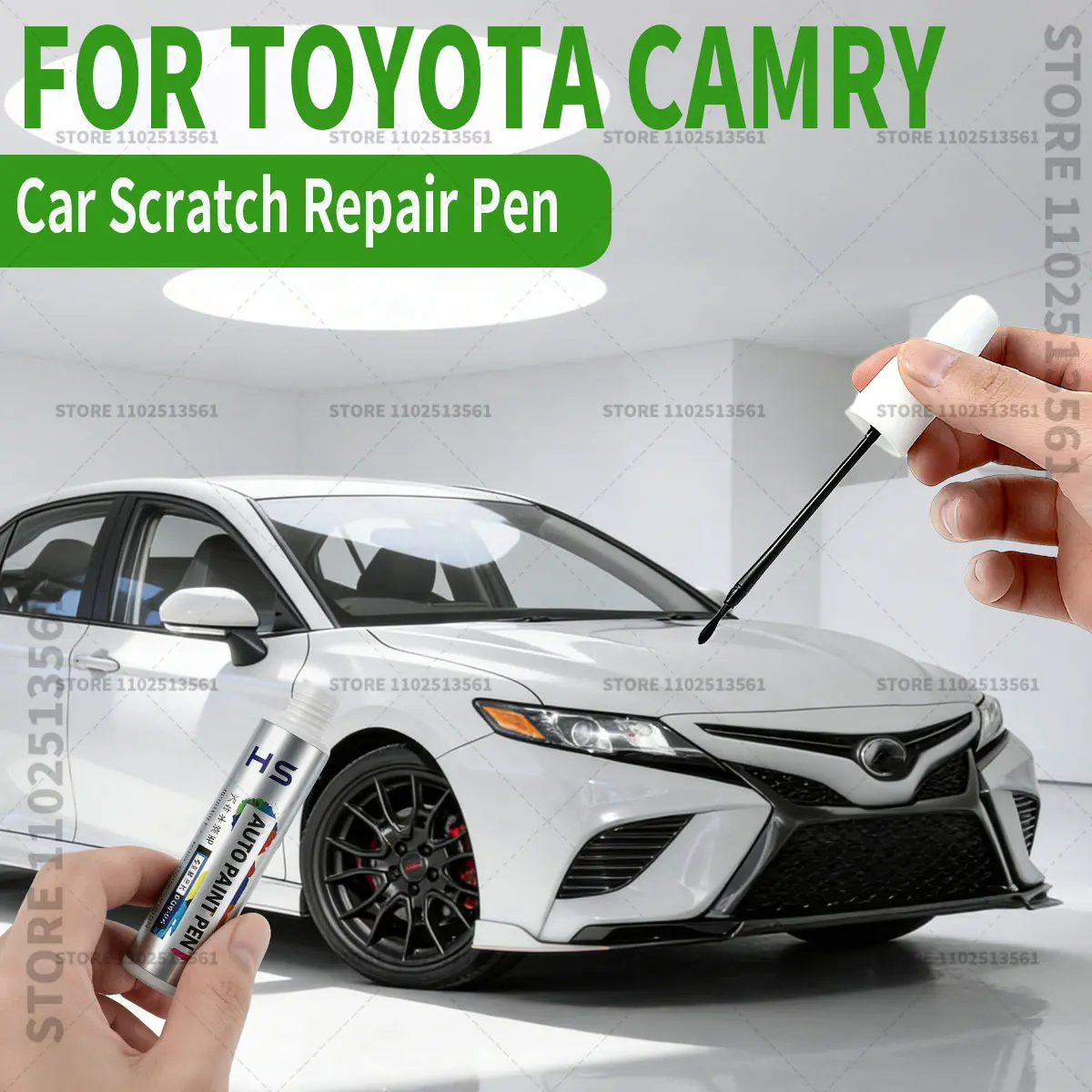 

Ручка-корректор для ремонта лакокрасочного покрытия Toyota Camry 1996-2025, средство для удаления царапин, аксессуары для авто, белый 070, синий 8W7, черный 209 202 220