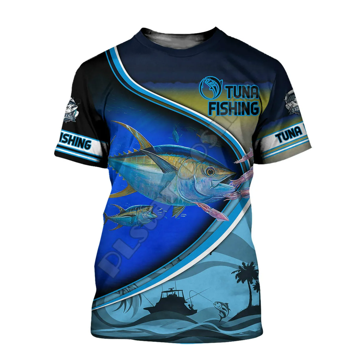 2023 Summer Tuna Fishing T-shirts For Men And Women 3d Fishing Printed T-shirts Fashion Design T-shirts 3 Styles Brand Tops