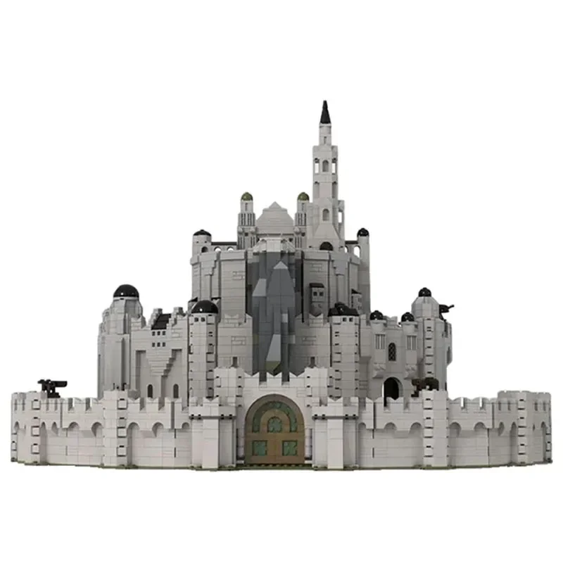 MOC-104144 Classic Movie White City Street View Building Blocks Model 4337 Parts MOC Creative Boys Kids Birthday Toy Gift