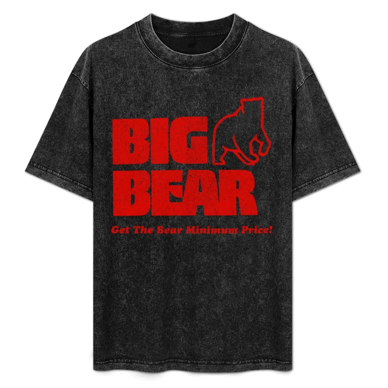 

Distressed Big Bear Stores T-Shirt Functional Casual Short Sleeve Tee