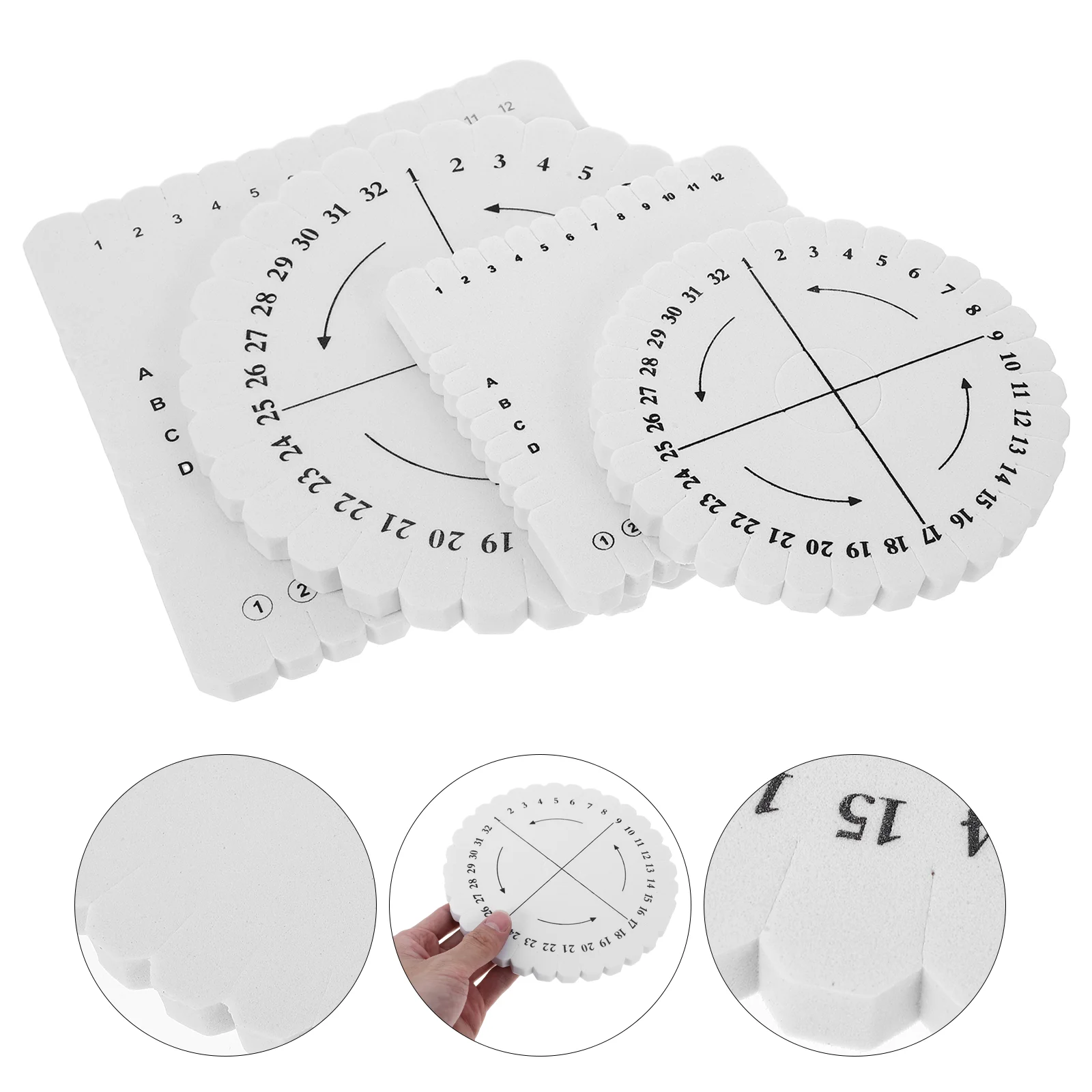 4 Pcs Crochet Kit Weaving Tools Rope Board Knitting Earrings Disc Knitter Office