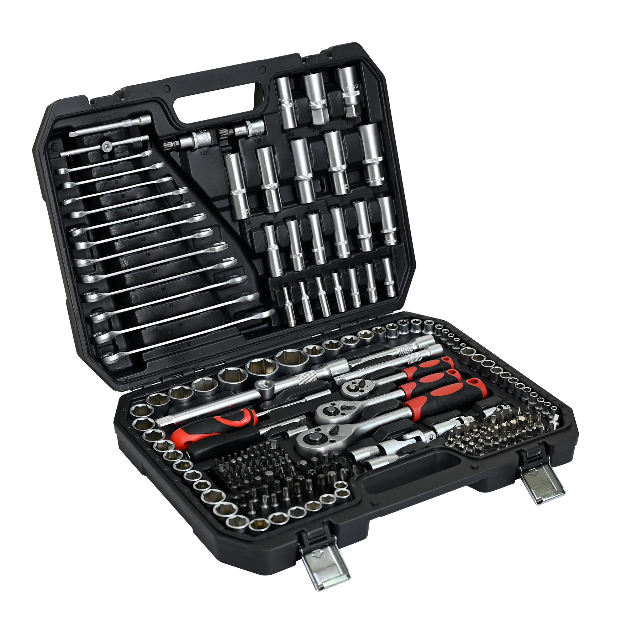 Tool Kit and Socket Wrench Set 216pcs Basic Portable Manual Repair Tool Set for Home Use Auto & Motorcycle Repair Set