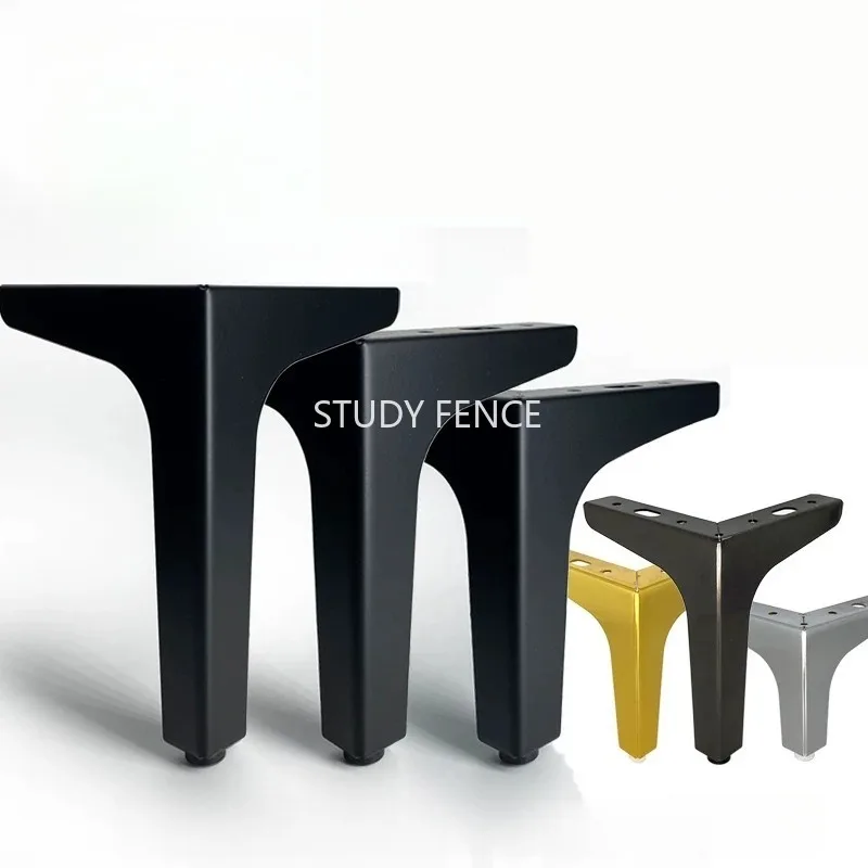 4PCS TV Cabinet Metal Foot Pad Tea Table, Furniture, Chairs Floor Mats Sofa/Bedhead Cabinet Foot Mat Hardware Accessories
