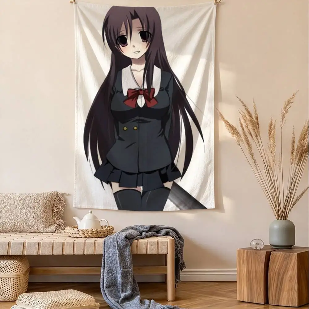 D-Dark Romance S-School Girl Katsura Kotonoha Tapestry Tropical Ocean Wall Hanging for Bedroom Living Room Dorm Home Decor