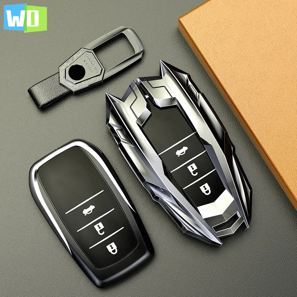 

Car Key Case Cover For Toyota RAV4 HARRIER Hilux Fortuner Land Cruiser Crown Highland Prado Yaris Cross Aygo X 2022