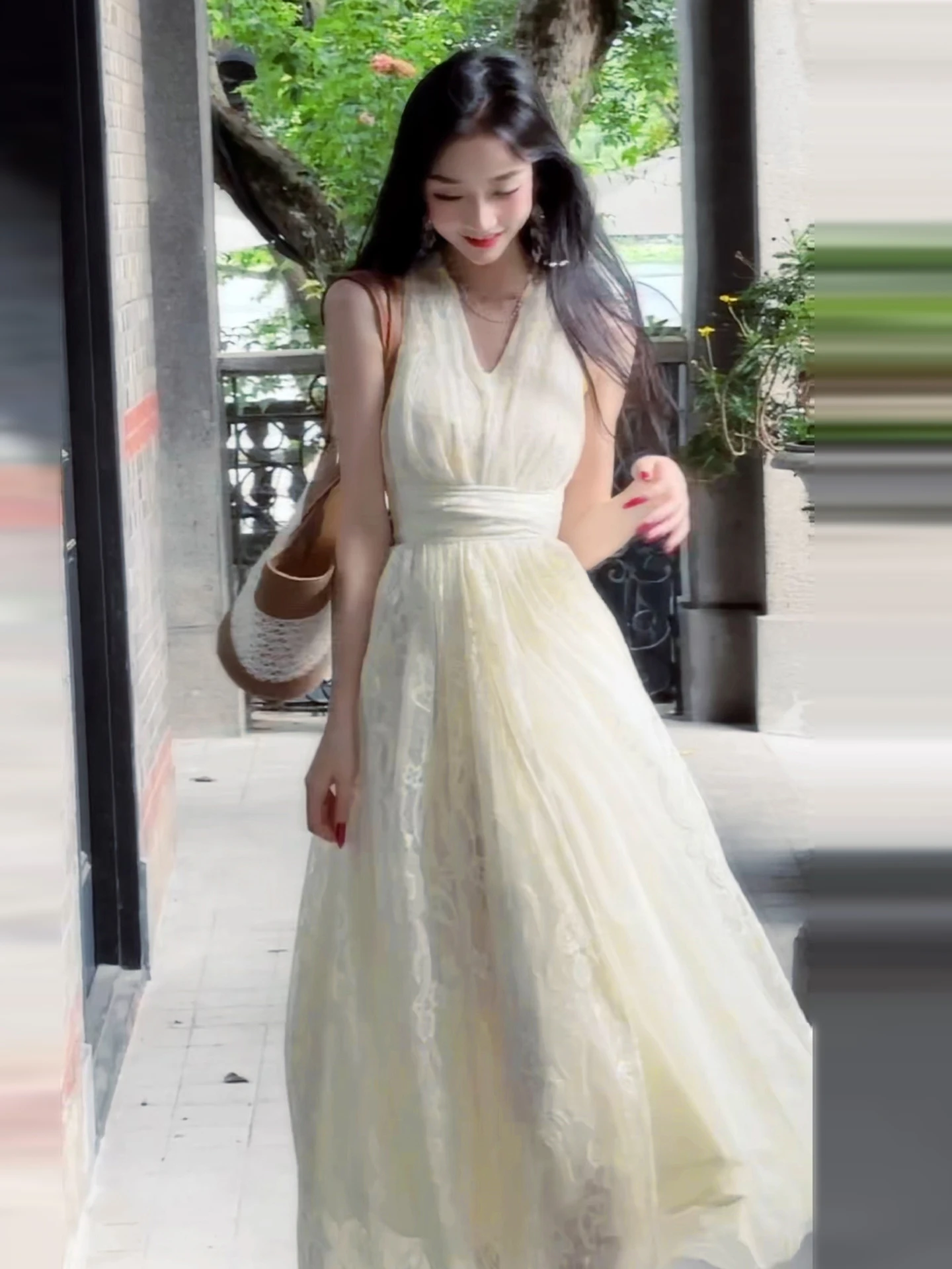 Nouvelle jupe de plage pour femme, style estival, taille haute cintrée, couleur unie, coupe ample, ligne A, S...