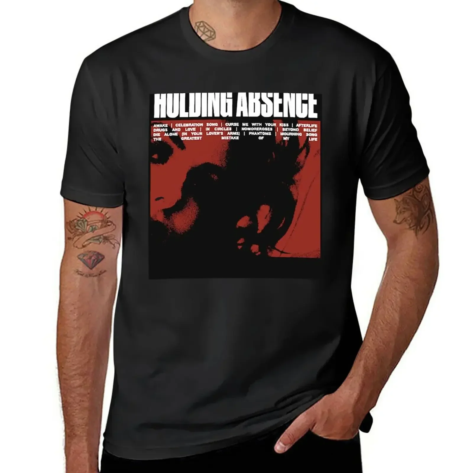 Holding Absence T-Shirt plus sizes boys animal print summer clothes plain t shirts men