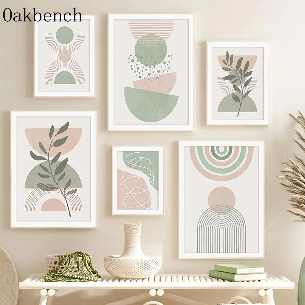 Abstrakte Linien Leinwand Malerei Boho Kunstdrucke Geometrie Wand Gemälde Blatt Drucken Bilder Nordic Poster Wohnzimmer Decorat