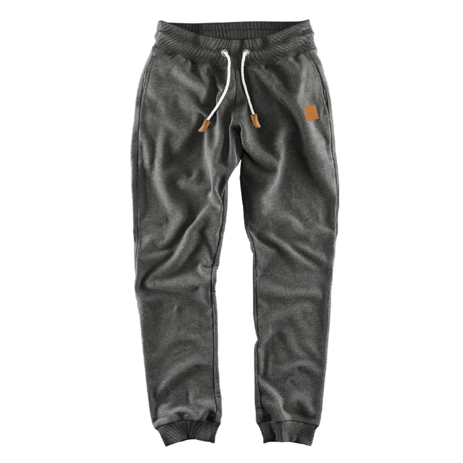 

Men's Spring And Autumn Leisure Sports Pants Men's Loose Lacing Solid Color Feet Mens Christmas Pants