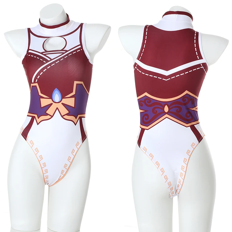 Game Ahri Cosplay Tankini Swimsuits Sexy Bikini Swimwear Bodysuit 3D Printed Jumpsuits One-piece Lingerie Sleepwear Dropship