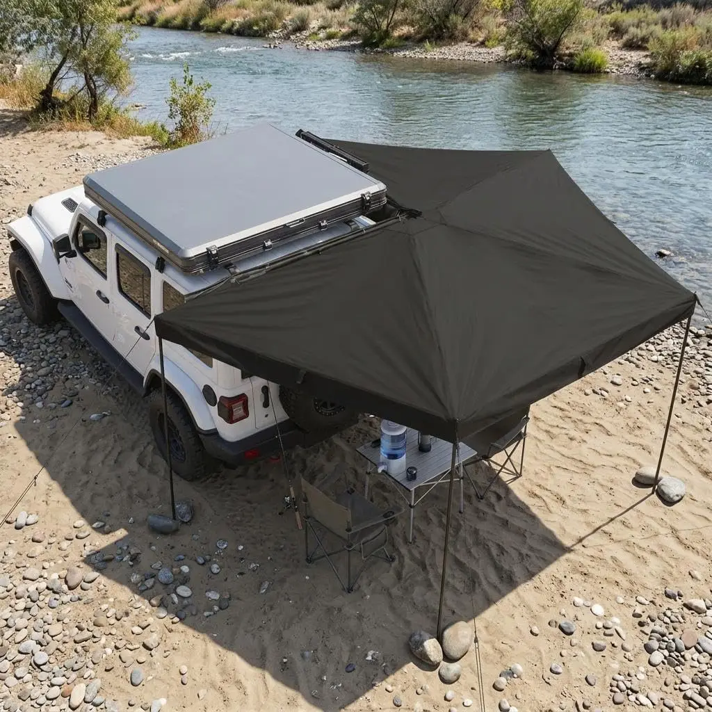 270° Car RV Awning Camping,78.7