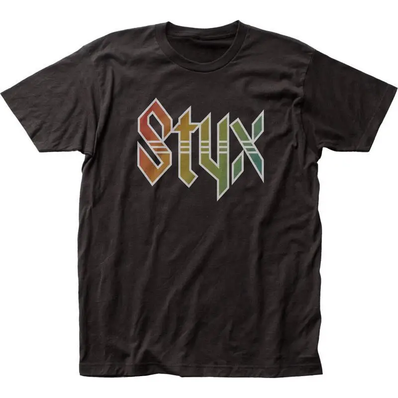 Styx Logo Mens T Shirt Rock And Roll Classic Band New Black