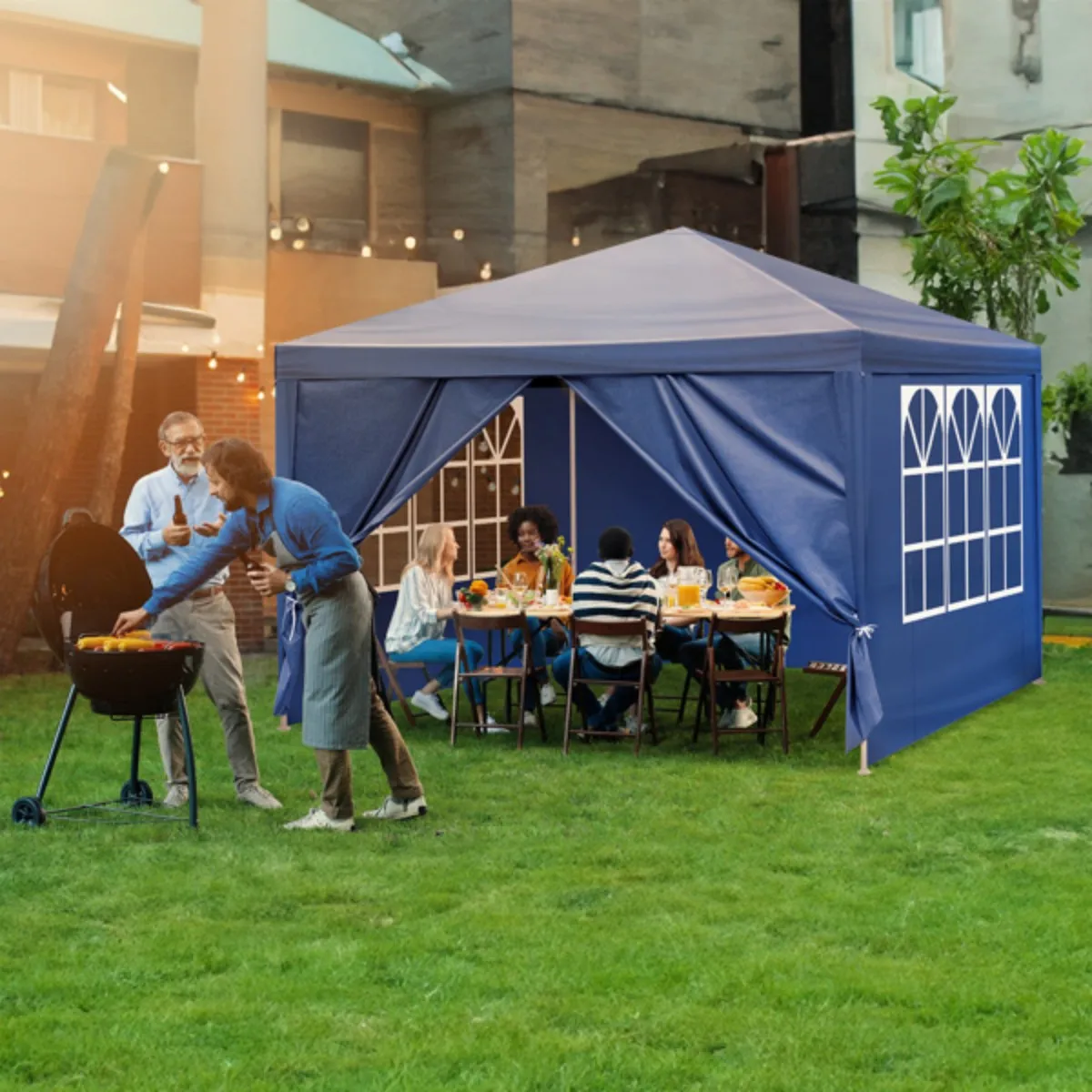 Outdoor Gazebo Waterproof Outdoor Canopy Patio Tent Party Tent for Wedding BBQ Cater Fishing Picnic Party 10