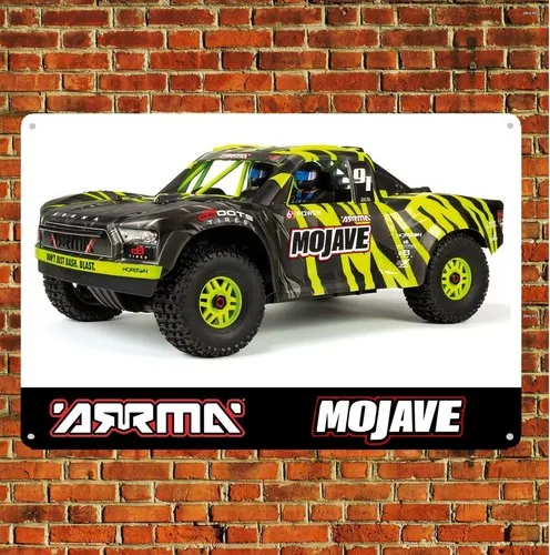 Metallposter RC-Auto Blechschild Plakette Arrma Mojave Short Course Truck