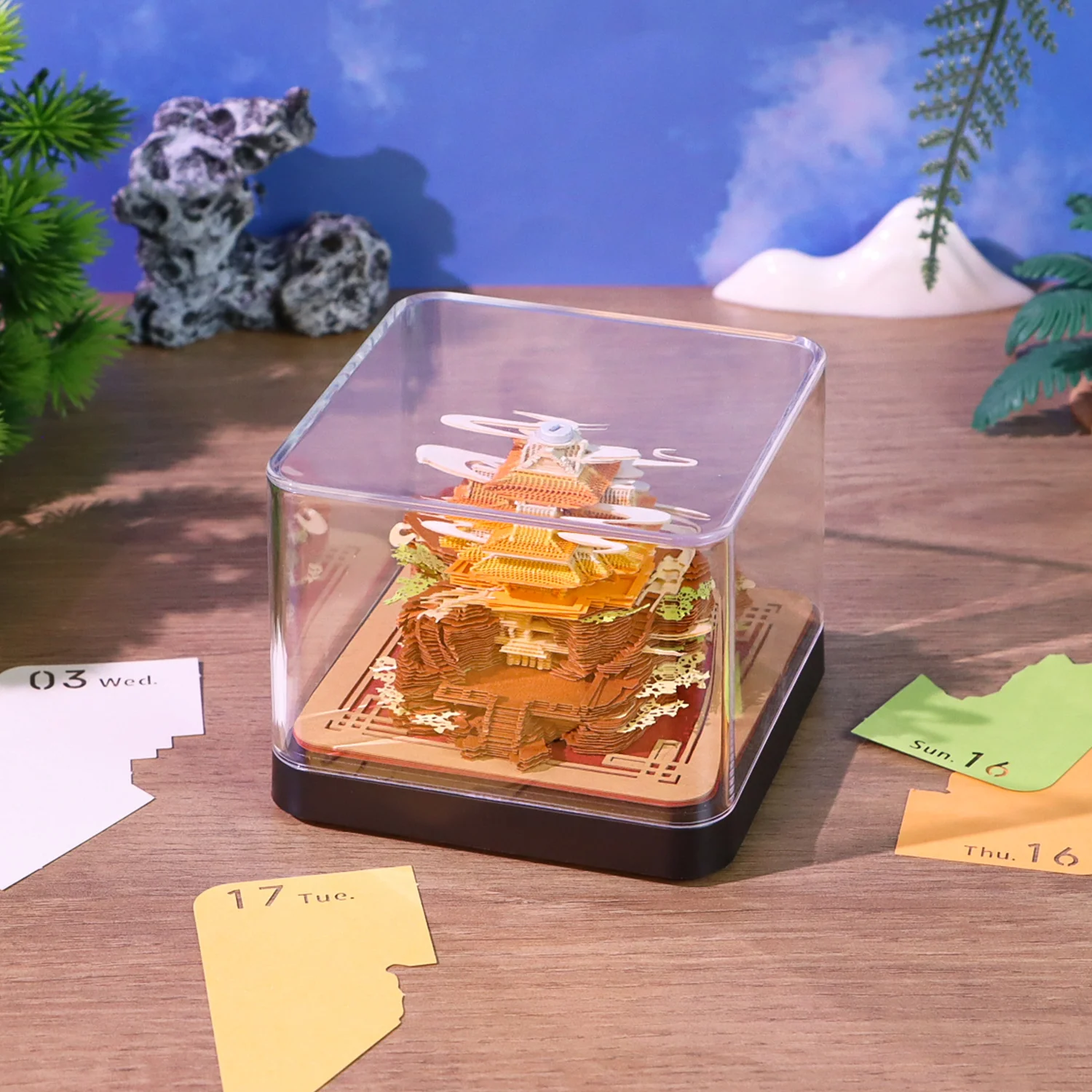 

Tourist Souvenirs Famous Building and Mountains 3d Modeling Memo Pad Customized Tourist Attractions Gift Solutions with Gift Box