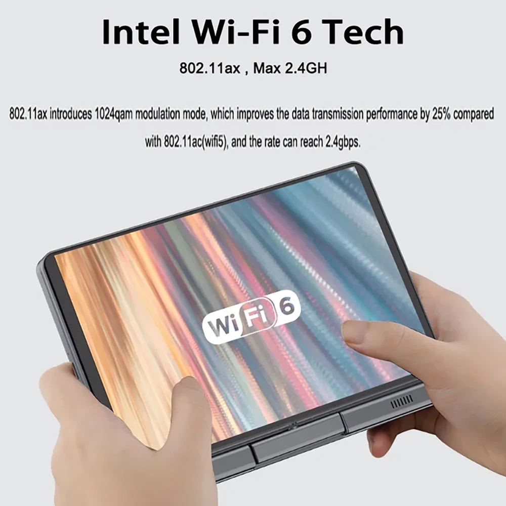 2 in 1 Mini 8 Inch Touch Screen Notebook Windows 11 Pro Intel Alder Lake N150 Tablet PC 12GB DDR5 WiFi 6 Portable Study Laptop