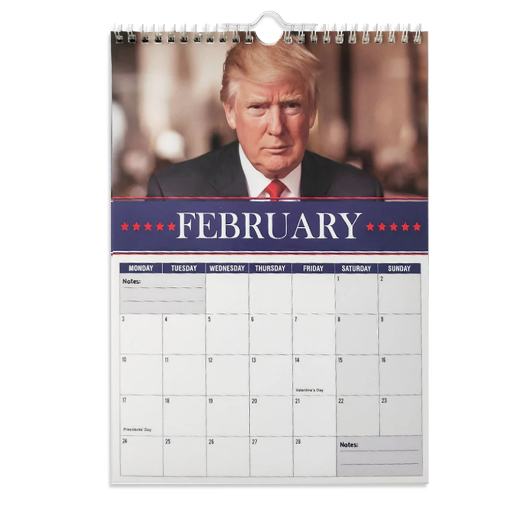 Calendário de parede engraçado Trump 2025 MAGA Calendar 12 meses fazendo América ótimo novamente Calendário de parede mensal pendurado