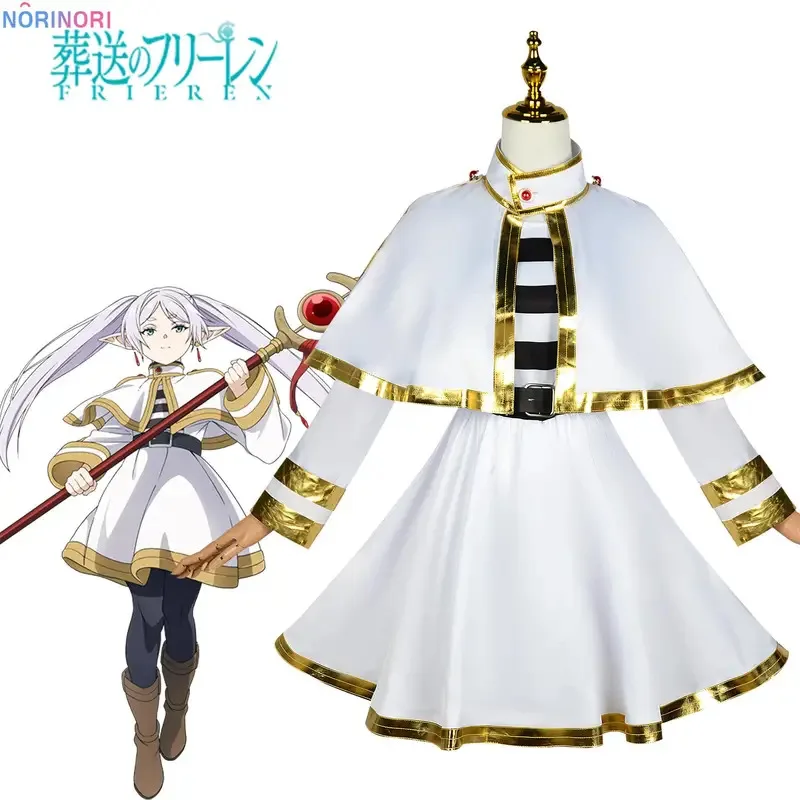 2025 Anime Frieren Beyond Journey's End Fern Cosplay disfraz capa Himmel Stark Heiter abrigo traje Halloween carnaval coágulo