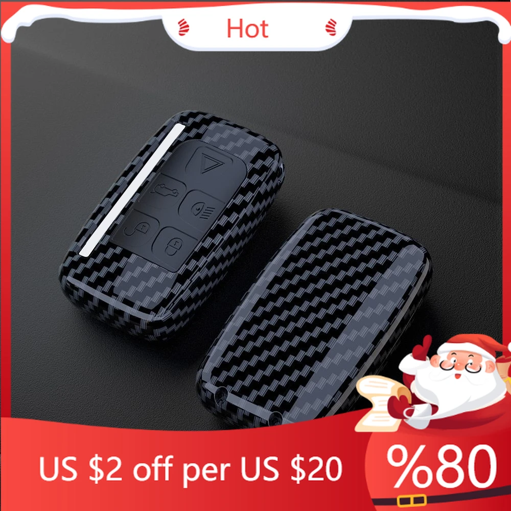 

Чехол для автомобильного ключа с рисунком из углеродного волокна, чехол для дистанционного управления, держатель для Land Rover Range Rover Sport Evoque Freela, внутренние наклейки
