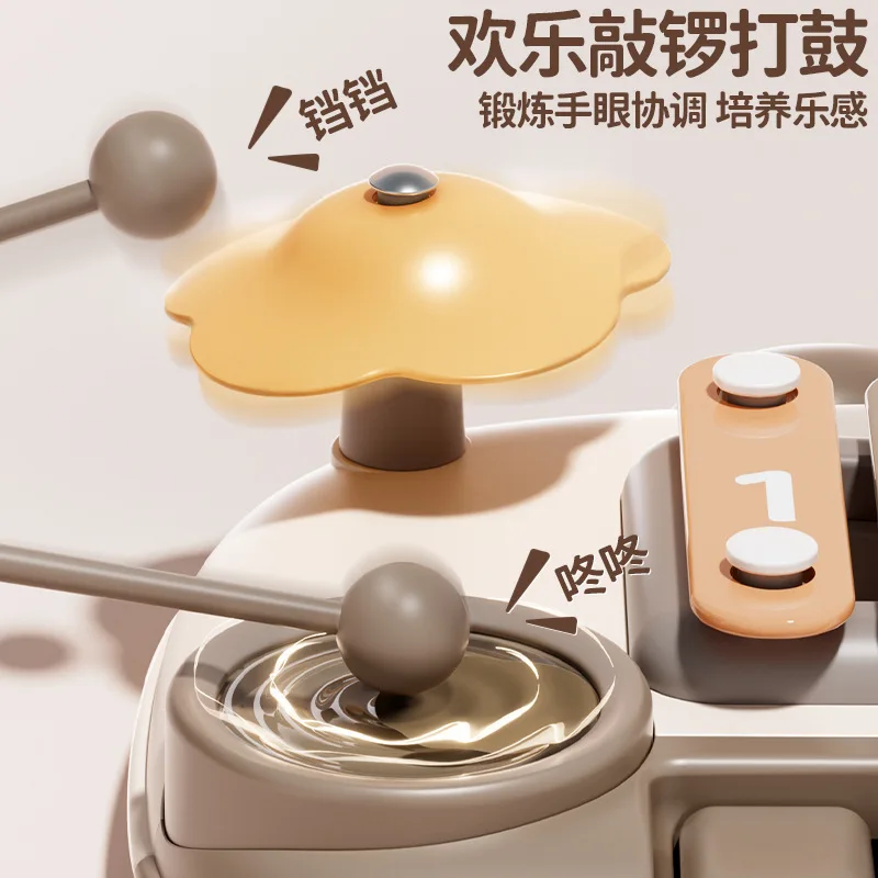 Instrumentos musicais para bebês, instrumento de percussão de baleia, teclado de piano multifuncional, brinquedo, aprendizagem, jogos educativos para crianças