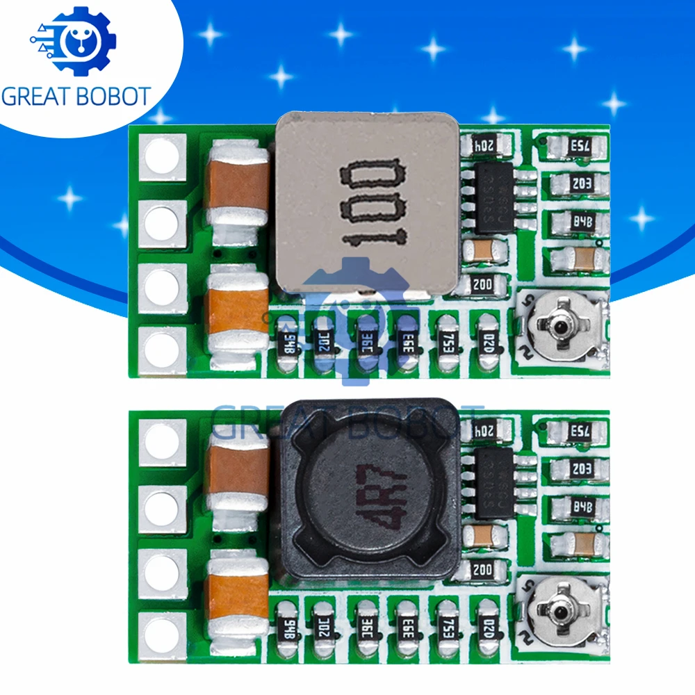 Mini DC-DC 12-24V To 5V 3A Step Down Power Supply Module Voltage Buck Converter Adjustable 97.5% 1.8V 2.5V 3.3V 5V 9V 12V