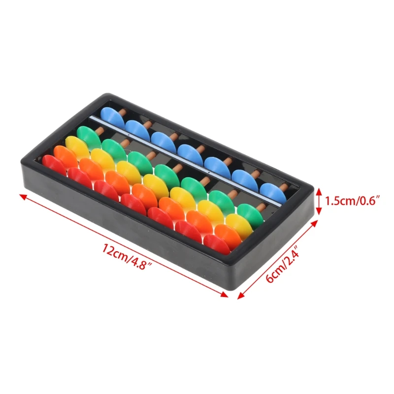 Y1UB 7 Column Soroban Montessori Math Teaching Toy Students Favor Set