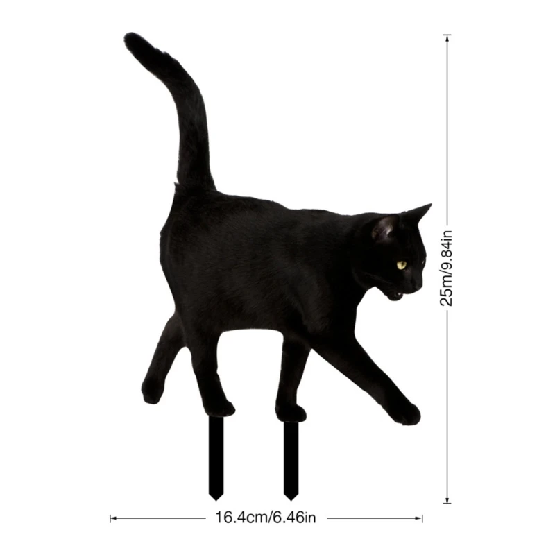 Acryl Simulatie Kat Tuin Staak Ornamenten Ambachten Benodigdheden Huishouden voor Binnen Buiten Tuin Tuin Decoratie