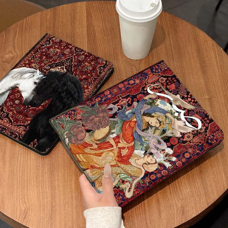 

Cartoon Persian Rug Art Tablet Case For Lenovo Xiaoxin Legion Pad Tab Pro GT Y700 Gen4 2 11 P11 M10 K10 3rd Plus Gen Gift