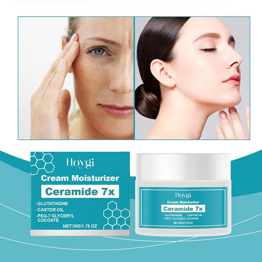 Ceramide Moisturizing Cream - Anti-wrinkle Hydrating Formula For Fine Line Reduction,nourishing Strengthening Skin Barrier C9r3