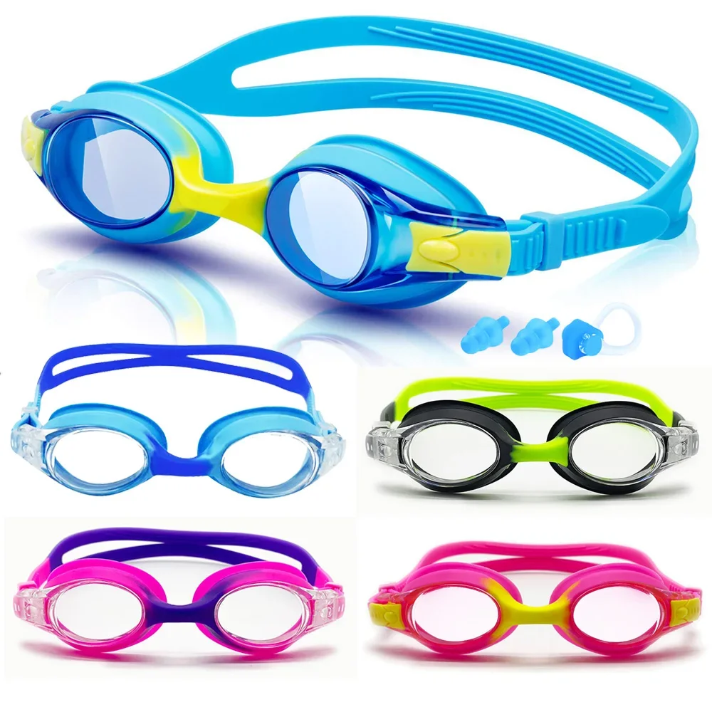 

Swimming Goggles For Kids Youth Age 3-14 Years Old Anti-fog 100% UV Protection Clear Vision No Leaking Quick Adjustable Strap