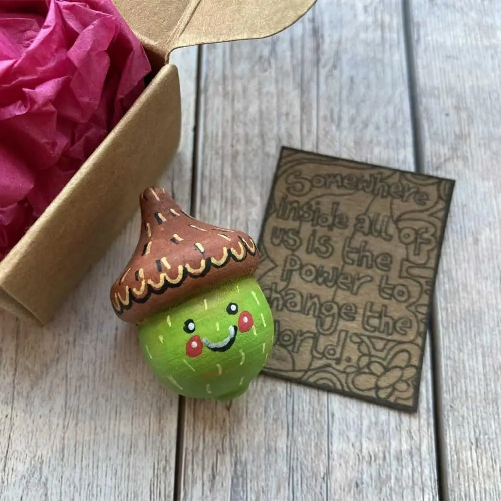 

Small Acorn Positive Energy Christmas Gift Home Decor Desktop Trinket Ornament