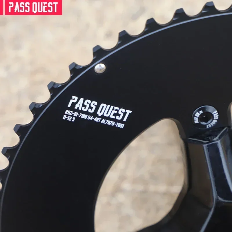 PASS QUEST 110bcd double chainring for Shimano 105 R7100,R8100,R9200,54 40 53 39 50 34 56 42 52 36 48T 110 bcd road chain ring