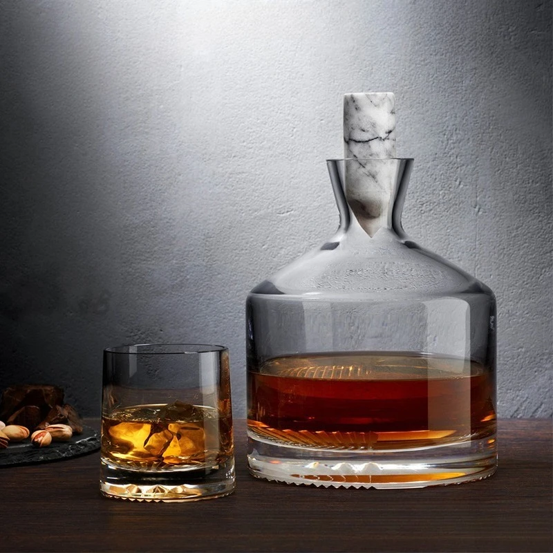 디자이너 위스키 병 외국 와인 디스펜서 와인 잔 와인 세트
