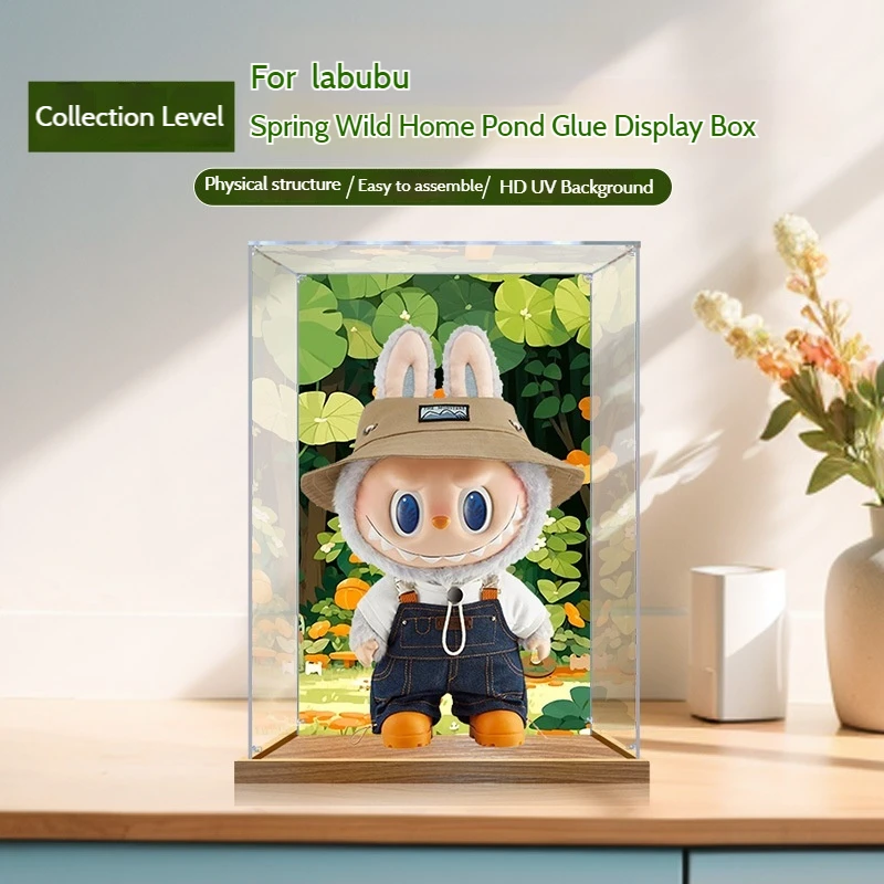 

Suitable For Labububu Spring Wild At Home In Summer Wild Labubu Vinyl Doll Acrylic Display Box