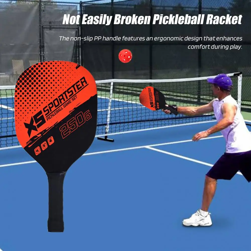 41 * 21 cm Pickleball Paddle Set 1 paar Pickleball Racket met 4 ballen en opbergtas Augurkbal Racket Indoor Outdoor Sport