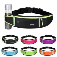 Slim Reflective Waterproof Sports Waist Bag with Headphone Hole Lightweight Portable Design Ideal for Running & Outdoor Sports