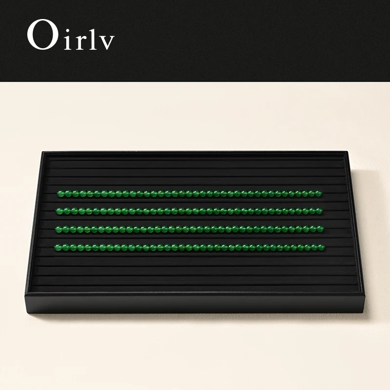 oirlv High-quality jewelry plates made of suede and pu leather suitable for pendants, necklaces, bracelets, jeweler organizers