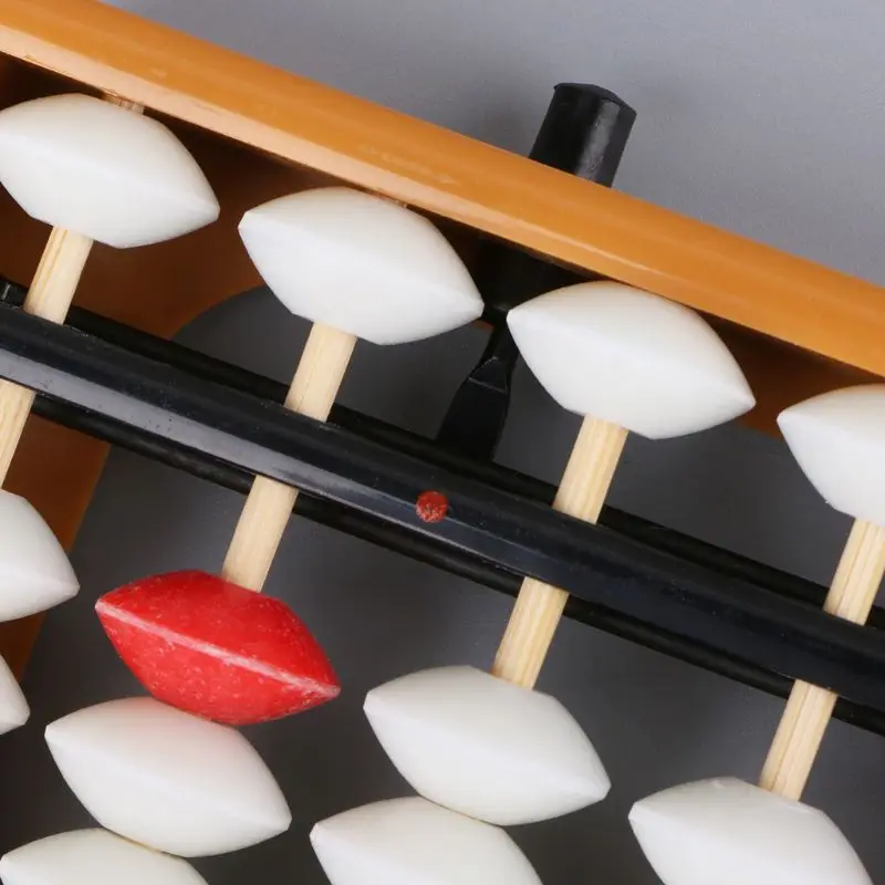 Tragbarer japanischer 13-stelliger Säulen-Abakus, Arithmetik, Soroban-Rechnungsschule