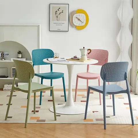 （VIP688）Negotiation Reception Small Apartment Leisure Round Table Milk Tea Shop Combination Dining Table and Chairs Home
