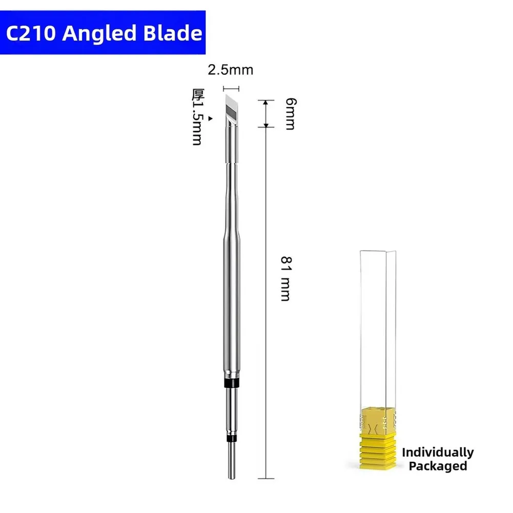 3 Types C210 All-in-One Soldering Tips Set With Heating Element For Rapid Heat Precision Welding Repair Electronic Components To