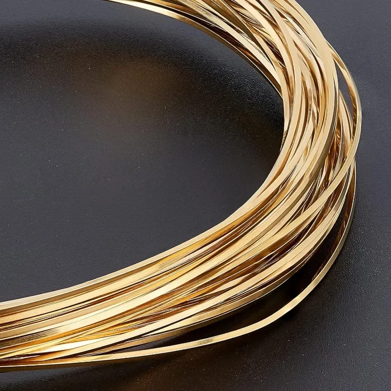 20 Gauge 33 Feet Square Copper Wire Half Hard Yellow Brass Wire for Jewelry Beading Craft Work view 3