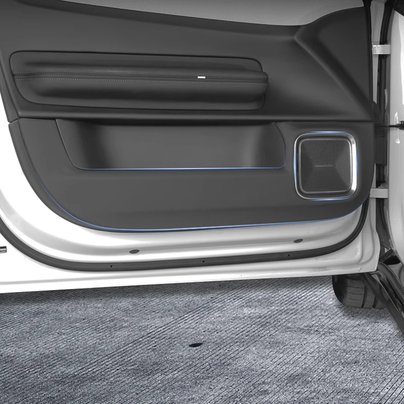 

Для Polestar 4, кожаные двери, устойчивые к ударам, устойчивые к царапинам, износостойкие украшения автомобиля, аксессуары для модификации интерьера