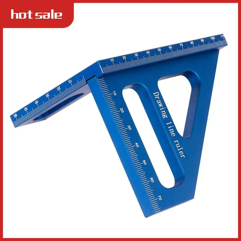 

1 Piece 3D Multi-Angle Measuring Ruler Metal 45/90 Degree Aluminum Alloy Woodworking Square Protractor For Engineer Carpenter