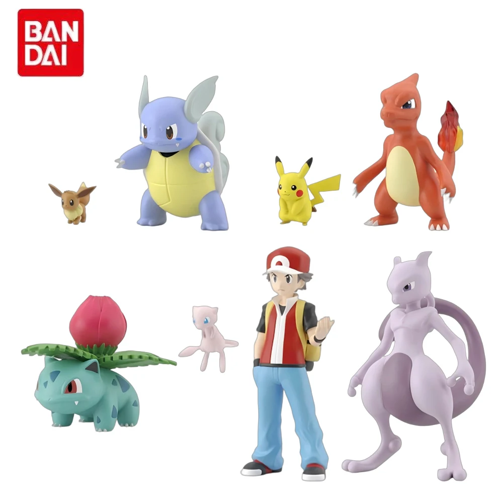 

Anime Peripheral Mini Action Figures Scale World Kanto Region Starter Desktop Decor Great Creative Birthdays Gift for Boys Girls