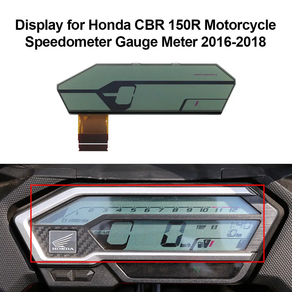 

Display for Honda CBR 150R Motorcycle Speedometer Gauge Meter 2016-2018